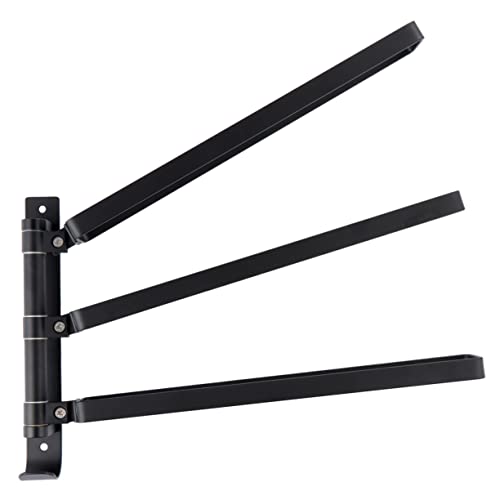 VASDEV Toalheiro toalheiro giratório toalheiro autocolante toalheiro preto toalheiro toalheiro de casa de banho prateleira de armazenamento toalhas dobráveis toalha barra para pendurar toalha barra de