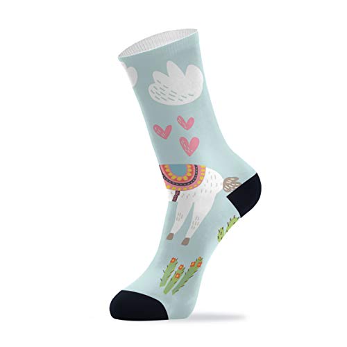 Linomo – Calcetines altos para el tobillo para hombre y mujer, 1 pack multicolor Talla única