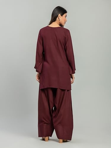 Image of Womens Rayon Solid Straight Kurta Farshi Salwar Set