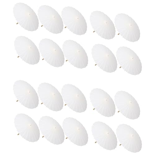 20PZ Ombrellone In Carta per Matrimonio In Bambù Ombrelli per Centrotavola per Addio al Nubilato Puntelli per Foto 23.6 Pollici