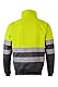 VELILLA Unisex Sudadera de Alta Visibilidad Bicolor Con cremallera Sweatshirt, Neongelb/Grau, L