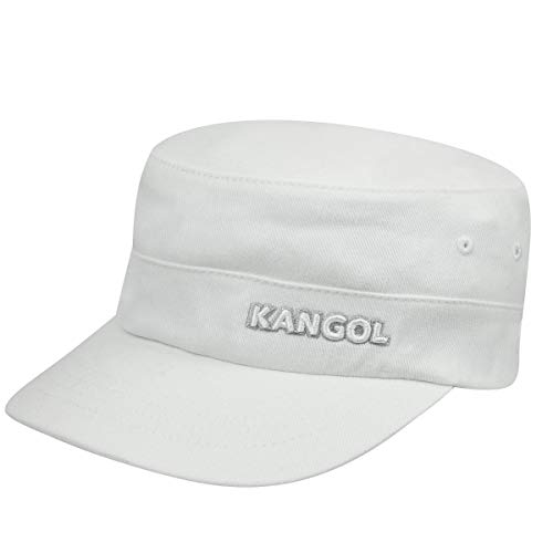 Kangol Cotton Twill Army Cap White, Small-Medium