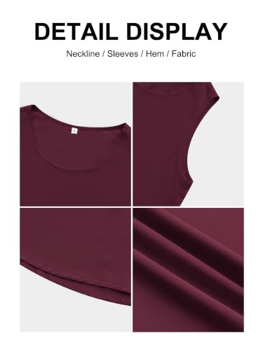 Image of Women's Sleeveless Chiffon Tank Top Business Casual Blouse Tunic Top