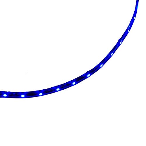 Image of 16.4 Feet (5 Meter) Flexible LED Light Strip with 300xSMD3528 and Adhesive Back, 12 Volt, Blue, 2026BU