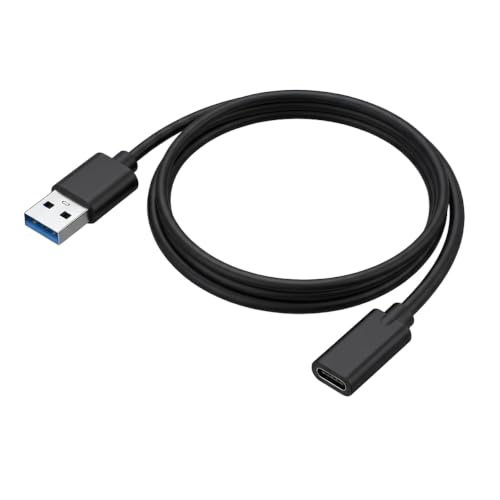 Image of Verilux USB C Extension Cable, 3.3Ft USB A 3.0 Male to Type C 3.1 Female Cable Support Fast Charging, 5Gbps Data Transfer for iPhone 17 /16 /15, Galaxy S26 /S25 /S24 (Not Support Video Output)