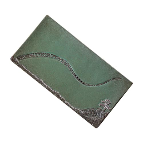 OFFSCH Creative Pot Holder Tea Tray Drain Ceramic Tea Kettle Plate Home Decor Tray