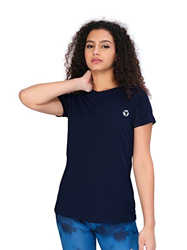 Image of TECHNOSPORT Women's 100% Polyester Regular Fit T-Shirt