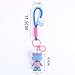 Fashionable Cute Cartoon Bear Keychain Wristband Keychain Resin Animal Pendant Suitable For Car Key Backpack Accessories (blue)