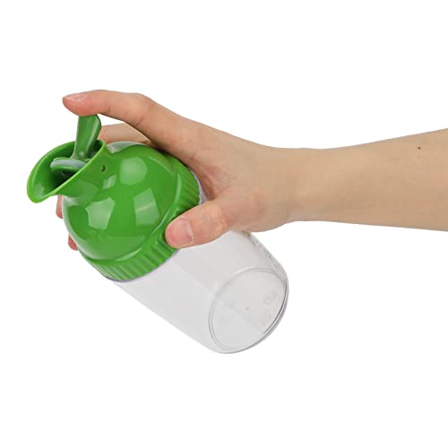 Beufee Salad Dressing Shaker, Clear Salad Dressing Mixer Dressing Container Dressing Dispenser with Spout for Preparing Mixing Serving Sauces(Green)
