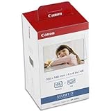 （まとめ）キヤノン カラーインク/ペーパーセットKP-108IN (ポストカードサイズ写真用紙108枚+インクカセット3個入) 3115B001 1セット 【×2セット】