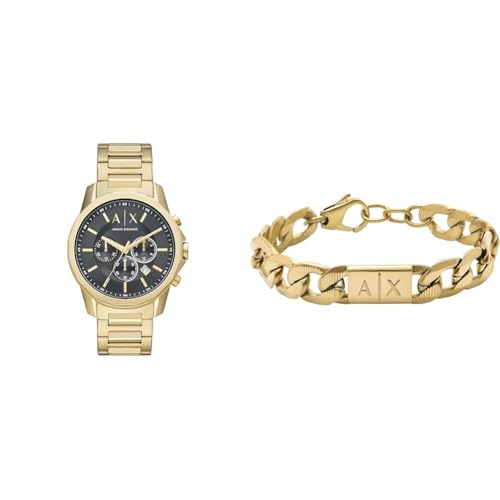 Prodotto 1: Bracciale in oro e acciaio inossidabile.