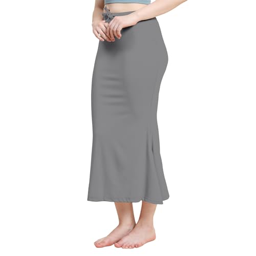 Image of Amazon Brand - Anarva Women Cotton Blended Saree Shapewear Regular Petticoat Skirt For Saree
