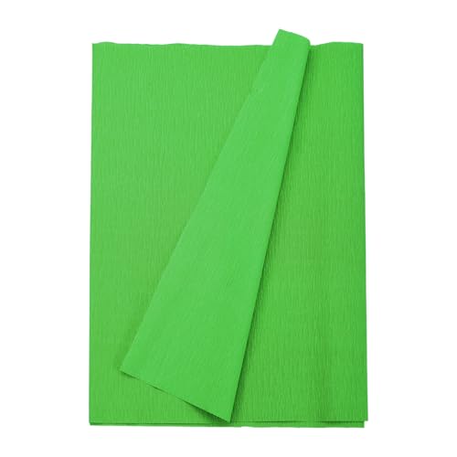 Image of MECCANIXITY Crepe Paper Roll 8.2ft Long 13 Inch Wide for Wedding Ceremony Various Large Festivals Decoration, Bright Green