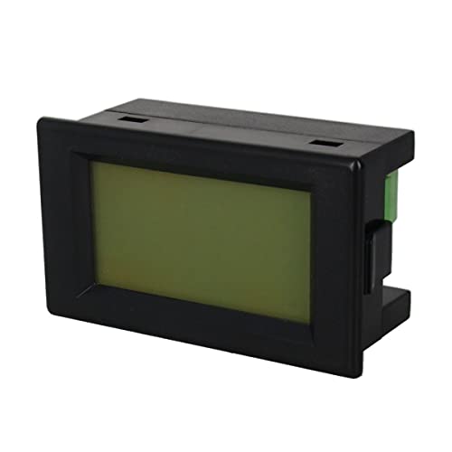 Heyiarbeit AC Voltmeter YB4835D Digit Black Text LED Digital Volt Voltmeter 2 Wires Connections for AC Voltage Measurement 1Pcs