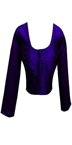 Crope Top Femmes Blouse Soie Doublure Brocard Saree Choli Indien Choli