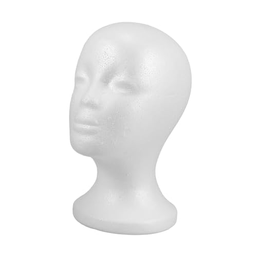 SHERCHPRY Wig Mannequin Head for Hat Display Realistic Model Lightweight Portable Mannequin Stand for DIY Styling Scenarios Like Mall Displays Photo Shoots
