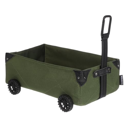 CAXUSD Collapsible Camping Box Storage Canvas Bottom Truck Bed Tissue Box for Outdoor Car Trolley Storage Case