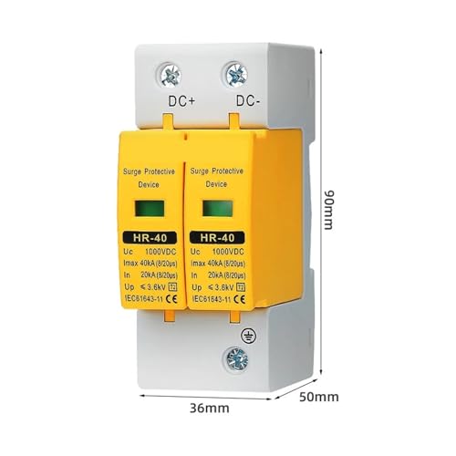 Parafoudre DC 600V 2P pour rail Din de maison