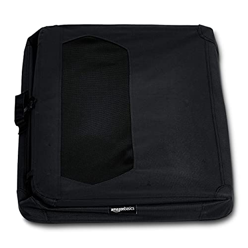 Amazon Basics Foldable Portable Soft Pet Dog Crate Carrier Kennel, 36 x 24 x 24 inches, Black view 4