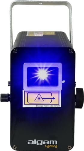 ALGAM LIGHTING - SPECTRUM 1000 PINK - Rosa einfarbiger Animationslaser 1000 mW – Laserklasse 4 – IP20 – 260 x 260 x 150 mm
