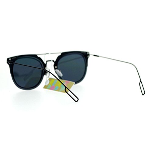 Unisex Fashion Sunglasses Rimless Flat Lens Flat Top Metal Frame4