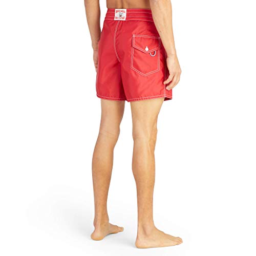 Birdwell Men's 310 Nylon Board Shorts, Short Length (Red, 32) #TOP4