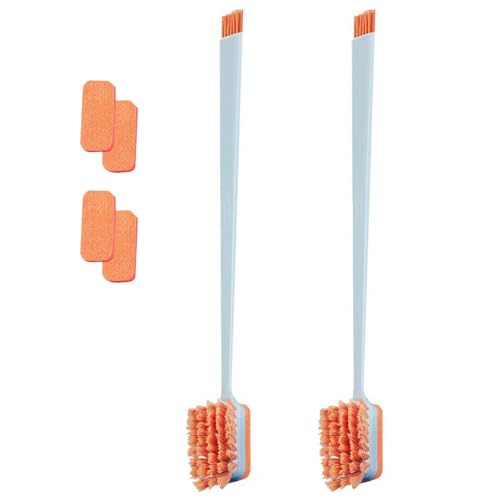 水槽ブラシ クリーニングブラシ 苔 コケ取り 長さ30cm 水槽スクレーパー 水槽掃除用ブラシ スポンジ クリーナー 両面 交換用コットン2個付き 軽量 魚タンク 水族館 水槽管理 掃除用品