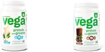 Vega Protein and Greens Protein Powder, Vanilla - 20g Plant Based...