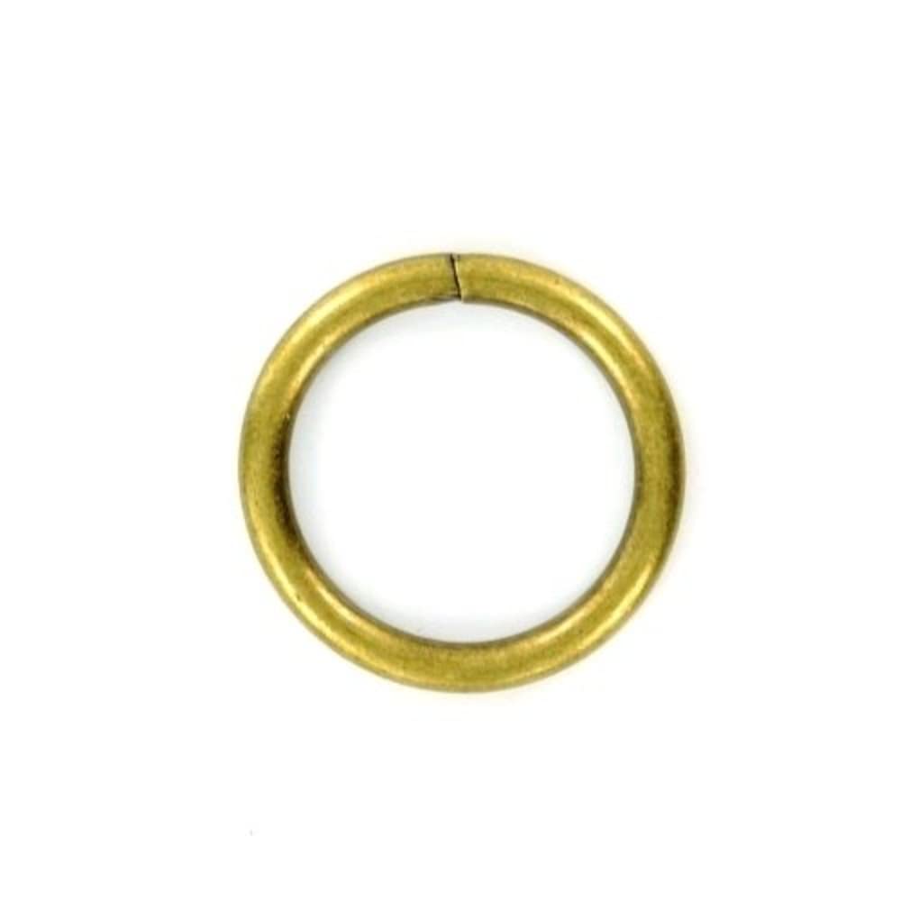 Merriway Brass Bh05166 (12 Pcs) Curtain Drapery Pole Rod Ring Antique Metal Inner Dimension 25Mm - Pack Of 12 Pieces