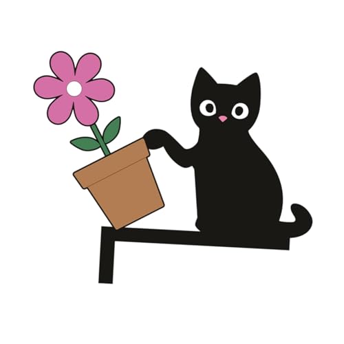 木製の猫のドアコーナーサインドアフレーム装飾クリエイティブデザインドアトッパー壁の玄関の家の装飾窓店, 植木鉢猫, 左ドアコーナー