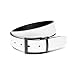 Nike boys Carbon Fiber Texture Reversible Belt, Black/White, Medium