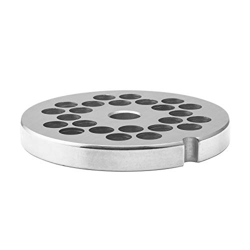 #12 Stainless Steel Meat Grinder Plate Discs Blades for FGA Food Chopper and Hobart, LEM, Cabelas, Weston, MTN Meat Grinders,Cutting Disks Heavy Duty