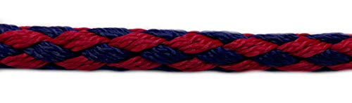 elropet Hundeleine für kleine und mittlere Hunde, Retrieverleine, Agilityleine, Moxonleine mit Zugstopp 1,30m / 1,50m / 1,70m / 2m, Polypropylen, Montana (Marineblau-Bordeaux)