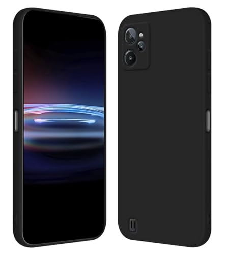 RankOne Funda para Realme C31 (6.5' Inches) Carcasa de Silicona de TPU Suave - Negro