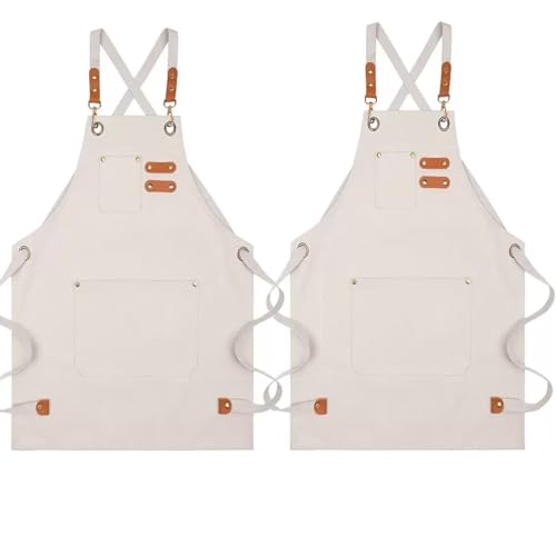 Tablier pour enfants lot de 2 en toile résistante vêtement cuisine et peinture