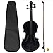 YAFF Violin Full Set with Bow and Chin Rest Black 4/4
