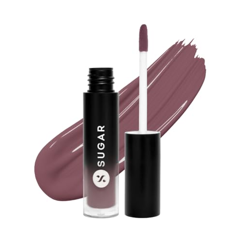 Image of SUGAR Cosmetics Mousse Muse Lip Cream | Lasts 24+ Hrs | Creamy Mousse Lipstick | Waterproof & Smudgeproof | 5ml - 10 Almond Blossoms