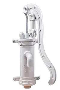 Aurum Plastic Water Hand Pump For Home & Garden, Manual Wall Mount Water Pump, Hole Size - 1 Inch, 12 Lpm, White