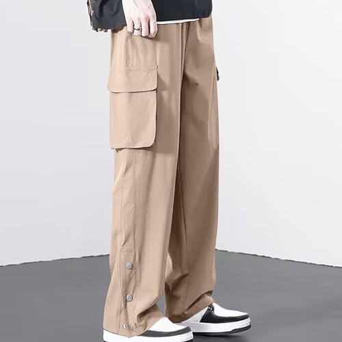 Cargo Pants for Men Comfy Straight Leg Pants Fashion Y2k Teen Boys Wide Leg Pants Outdoor Lounge Trousers with Pocket2