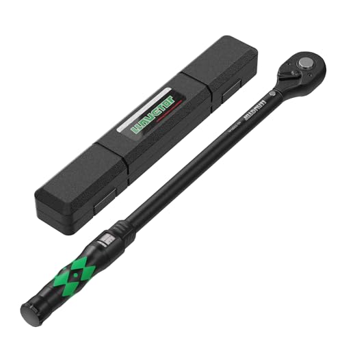 LLAVETOR Clé Dynamométrique 1/2, Haute Précision ±3%, 60-330 Nm Clé Dynamométrique avec Boîte de Rangement pour Motos, Voiture et Camion