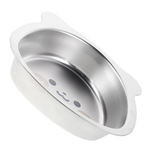 Ciieeo Stainless Steel Bowl Fun Cartoon Design Drop Ergonomic Grip Stackable Storage for Snacks and Cereal Mealtime Tableware