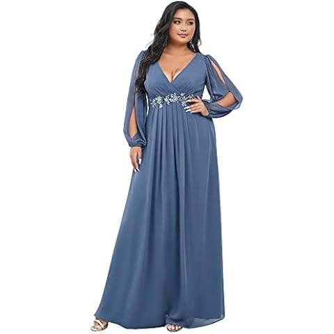 Ever-Pretty Vestido de Fiesta Largo con Apliques Armada Polvorienta Cover