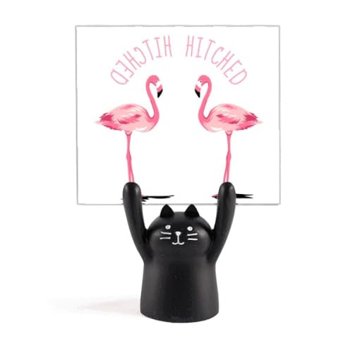 Porte-mémo Art Déco chat noir idée cadeau pour collègue