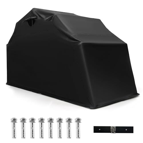 COSTWAY 342x137x193cm Large Motorcycle Tent, 600D Oxford Waterproof...