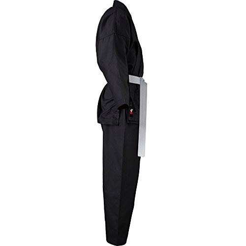 Chocho Track Karate Suit Gi Adult Student Aikido Martial Arts Free Belt Kids 110Cm To 200Cm (00/120Cm, Black) #TOP1