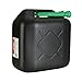 Produktbild cartrend Benzinkanister, 20 l, robuster Kunststoff, schwarz, Benzinkanister für Treibstoff aller Art, mit UN Zulassung, inklusive Ausgießer