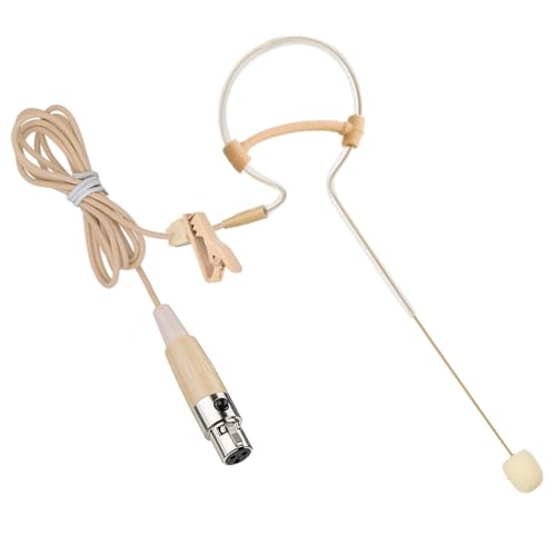 Microphone à suspendre sur l'oreille à condensateur omnidirectionnel ultra léger avec fiche TA3F