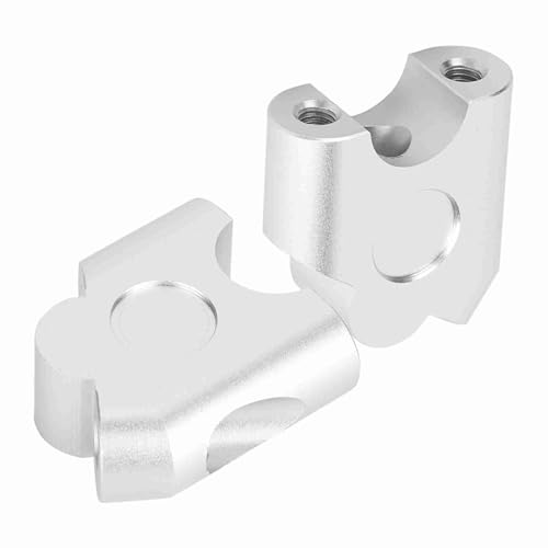 Aramox Uniwersalny Adapter Riser do Kierownicy Motocyklowej, 22 mm, Galwanizowany, Montaż z Tyłu