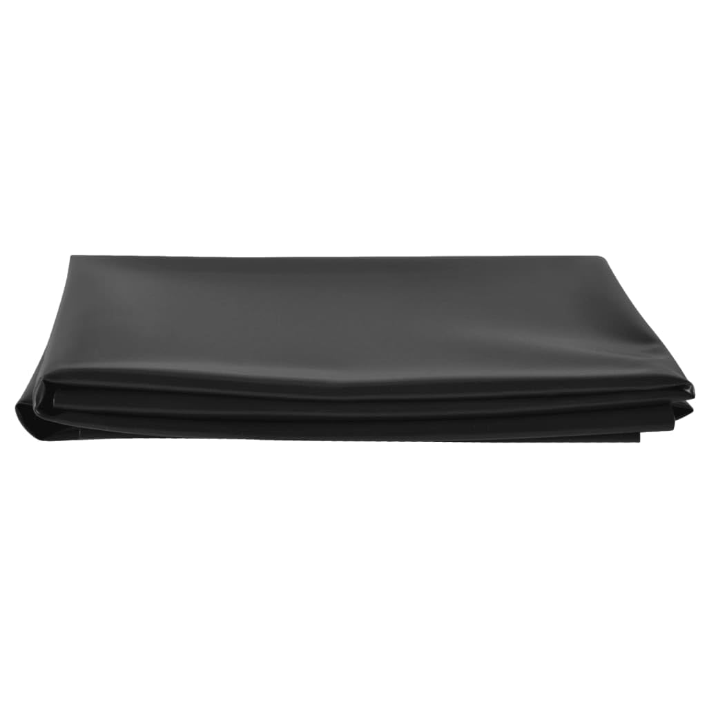 Teichfolie Schwarz PVC 0,5 mm 2x4 m hochelastisch reißfest UV-beständig für Teichbecken Garten Outdoor Wasserspiel und Teichzubehör mit optimaler Abdichtung