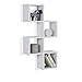 Danya B. Cubby Chessboard Wall Shelf - Horizontal or Vertical (White)